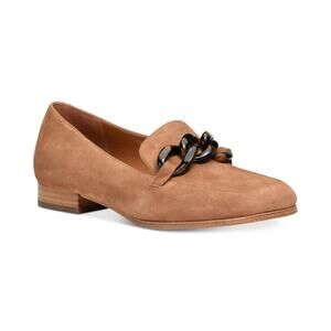 Kate Spade Women Chained Moc Toe Loafers Rowan Size US 5B Toffee Suede